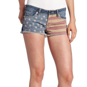 YMI  Americana Flag Womens' Jean Shorts 3, NWT